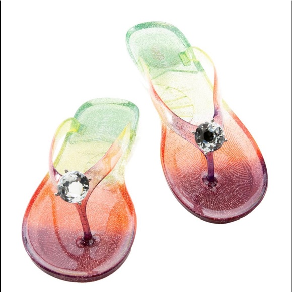 Liliana Jelli Diamond Flip Flops - Picture 2 of 6
